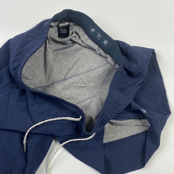 Kenneth Cole Navy Blue Lined Shorts Drawstring Waist Size Small - Picture 8 of 10